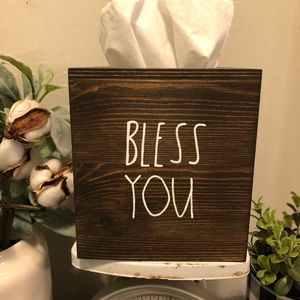 Farmhouse Rustic Tissue Kleenex Box Cover